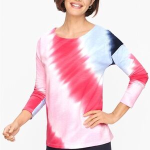 T for Talbots French Terry Tie Dye Sweatshirt SP
